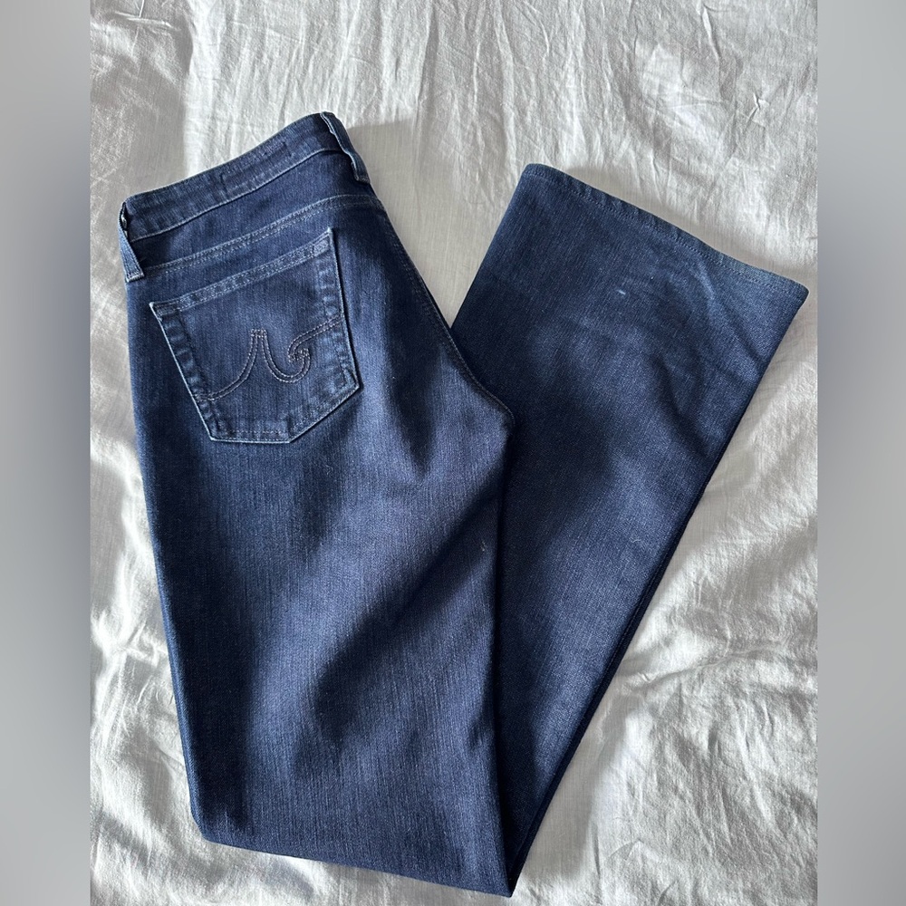 AG dark blue, flare jeans
